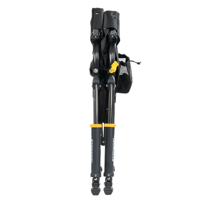 Folded view of the Black Stowaway Rocker. 