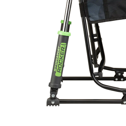 Spring-Action shocks on the Stealth Camo Stowaway Rocker. 
