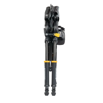Folded view of the Tailgater Dark Charcoal Stowaway Rocker. 