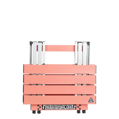 Compact Camp Table 20, Coral, Folded