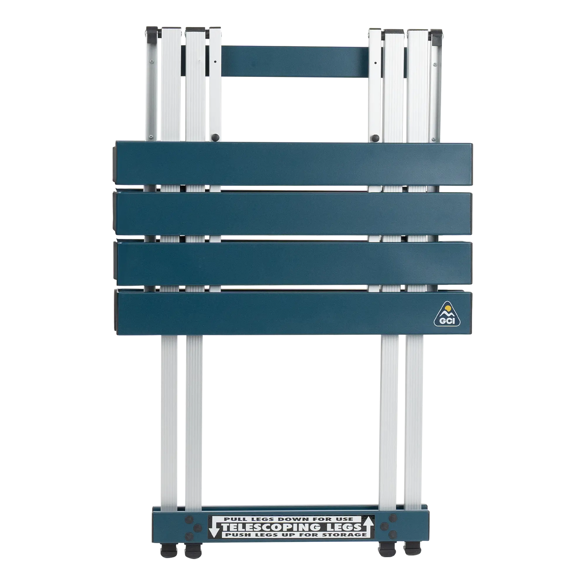 Compact Camp Table 20, Teal, Extended