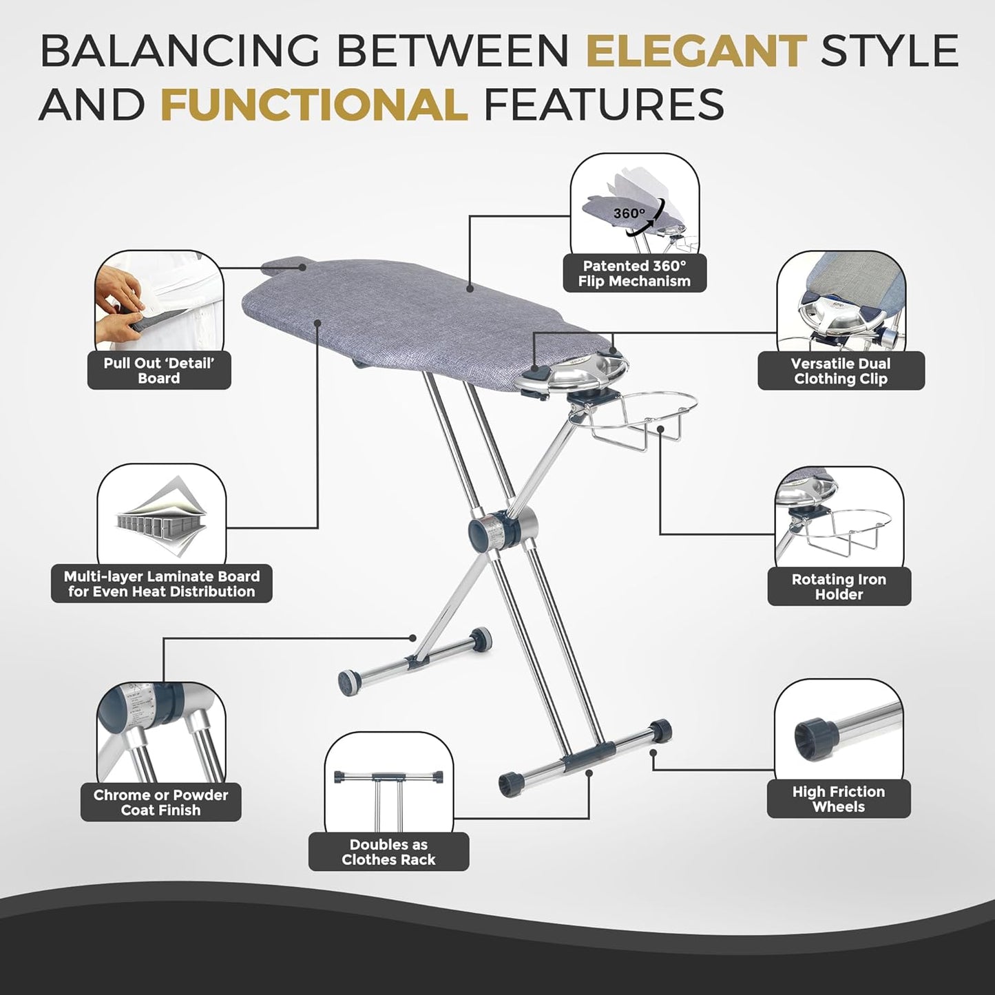 360° Glide Iron Board Pro