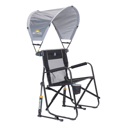 A mercury sunshade accessory attached to a freestyle rocker. 