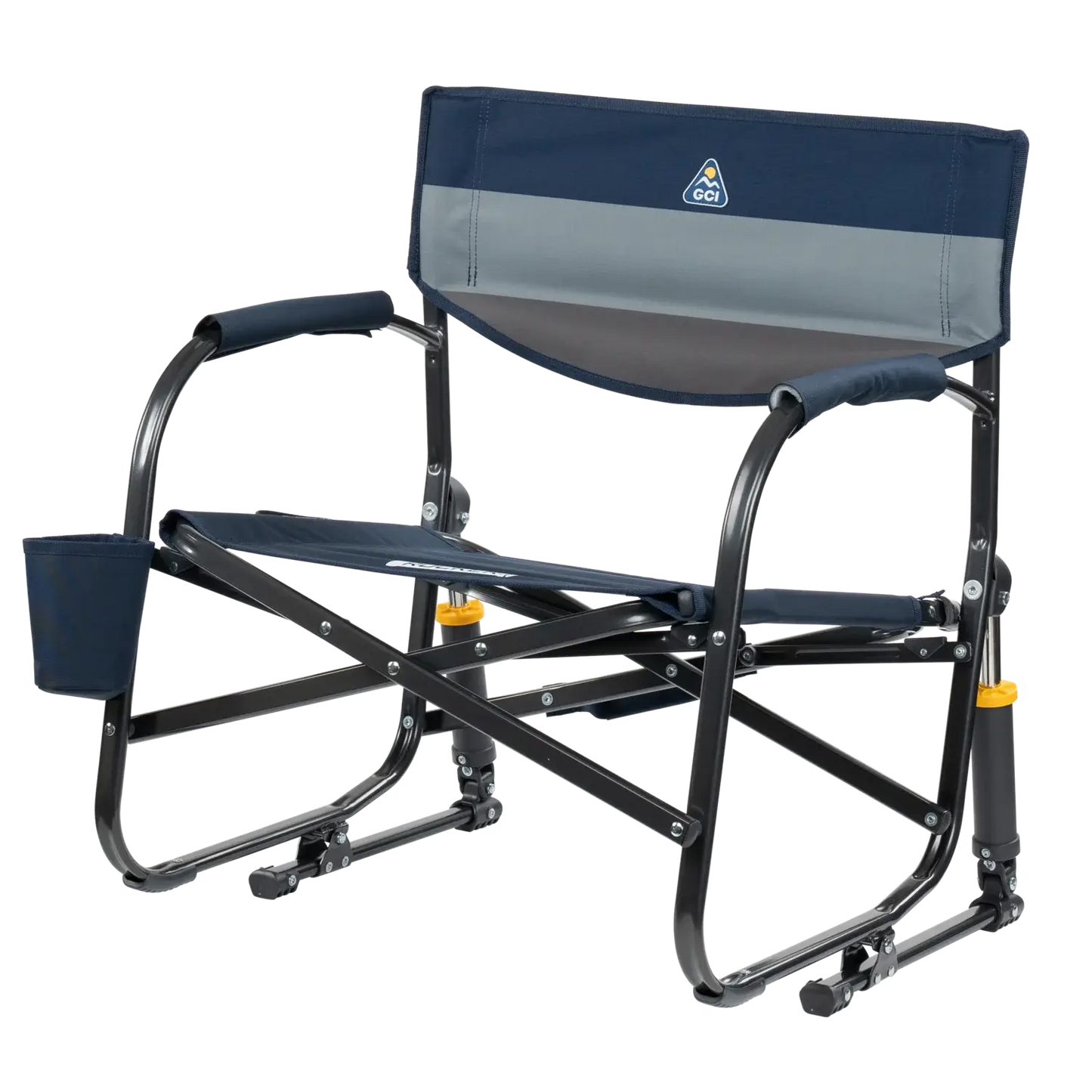 Grab & Go Rocker, Indigo Color Block, Front Left