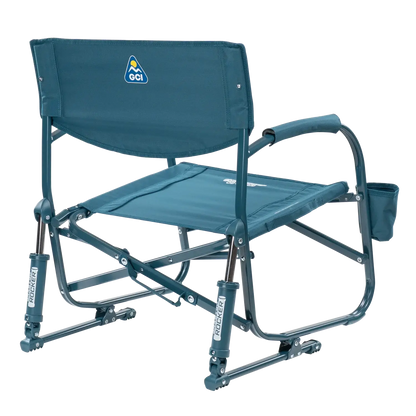 Grab & Go Rocker, Teal, Back Right